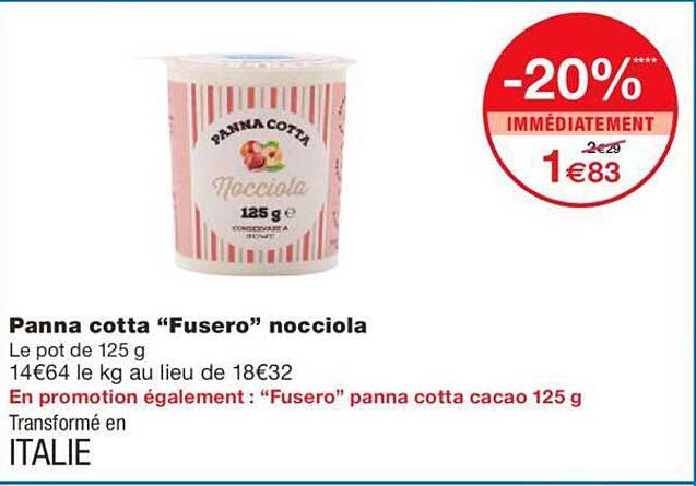 panna cotta "fusero" nocciola