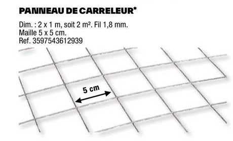 panneau de carreleur