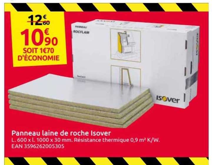 panneau laine de roche isover