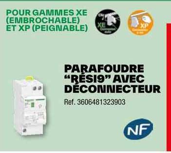 parafoudre "rési9" avec déconnecteur
