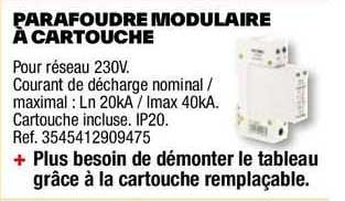 parafoudre modulaire à cartouche