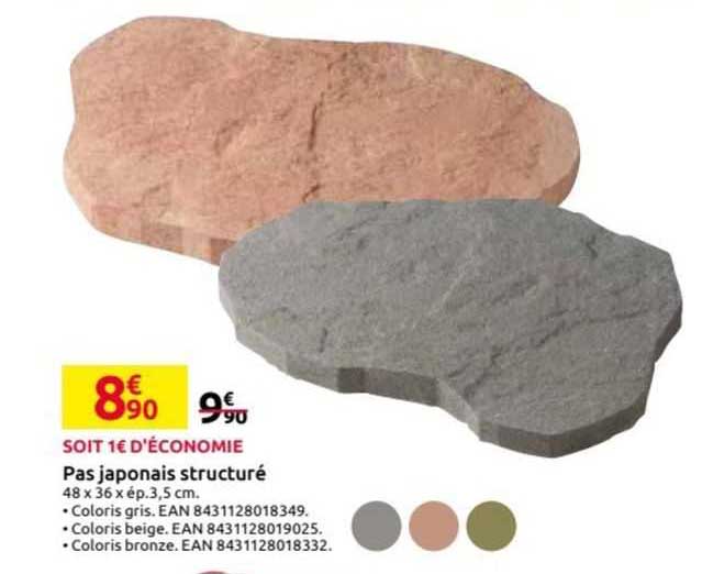 pas japonais structuré