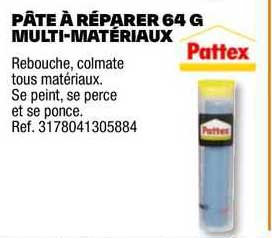 pâte à réparer 64 g multi-matériaux pattex