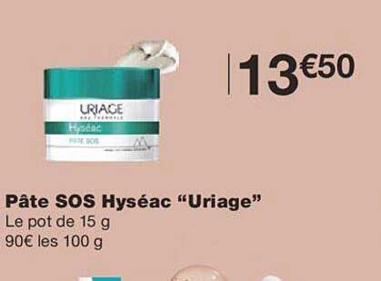 pâte sos hyséac "uriage"