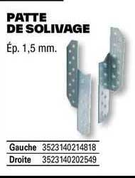 patte de solivage