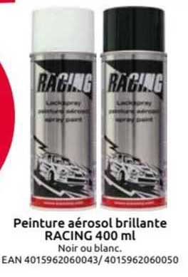 peinture aérosol brillante racing 400 ml