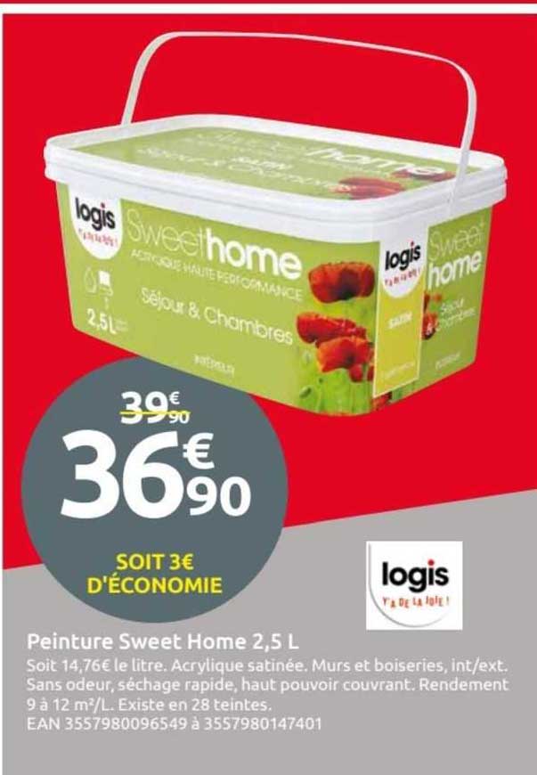 Peinture Sweet Home 2,5 L Logis