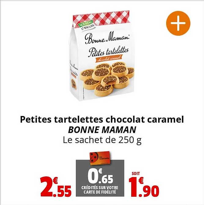petites tartelettes chocolat caramel bonne maman