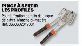 pince à sertir les profilés