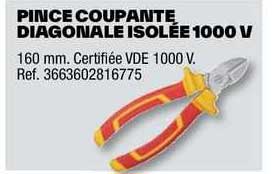 pince coupante diagonale isolée 1000 v