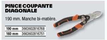 pince coupante diagonale