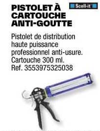 pistolet à cartouche anti-goutte
