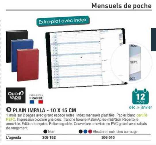 plain impala - 10 x 15 cm quo vadis