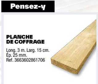 Planche De Coffrage