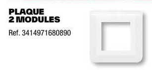 plaque 2 modules
