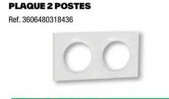 plaque 2 postes