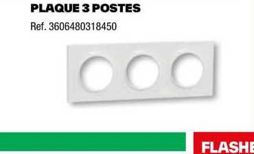 plaque 3 postes
