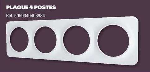 Plaque 4 Postes