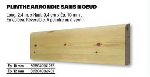 plinthe arrondie sans noeud