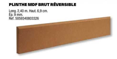 plinthe mdf brut réversible
