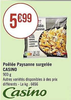 Poêlée Paysanne Surgelée Casino