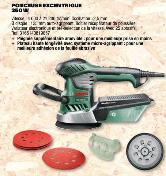 ponceuse excentrique 350 w bosch
