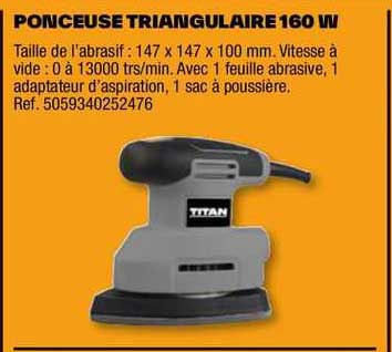 ponceuse triangulaire 160 w titan