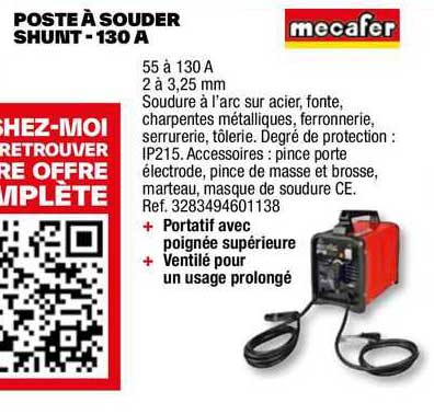 poste à souder shut- 130 a mecafer