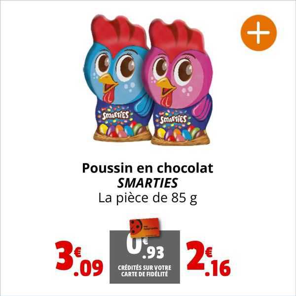 poussin en chocolat smarties