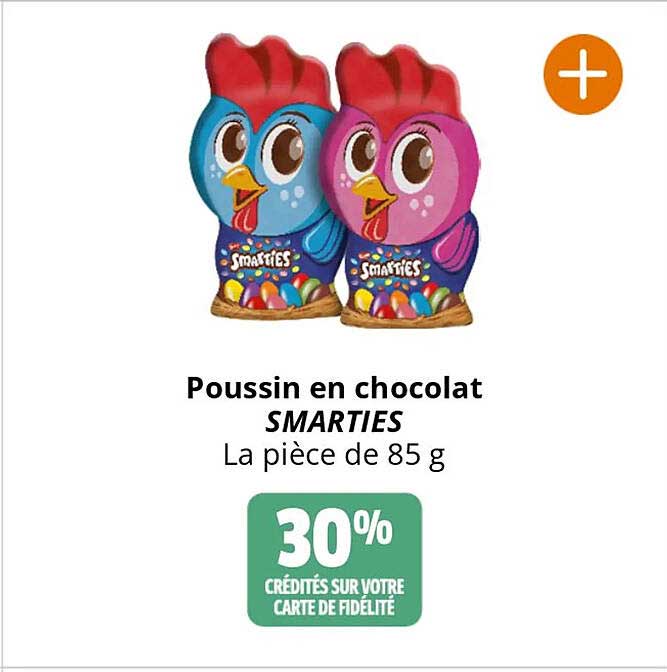 poussin en chocolat smarties