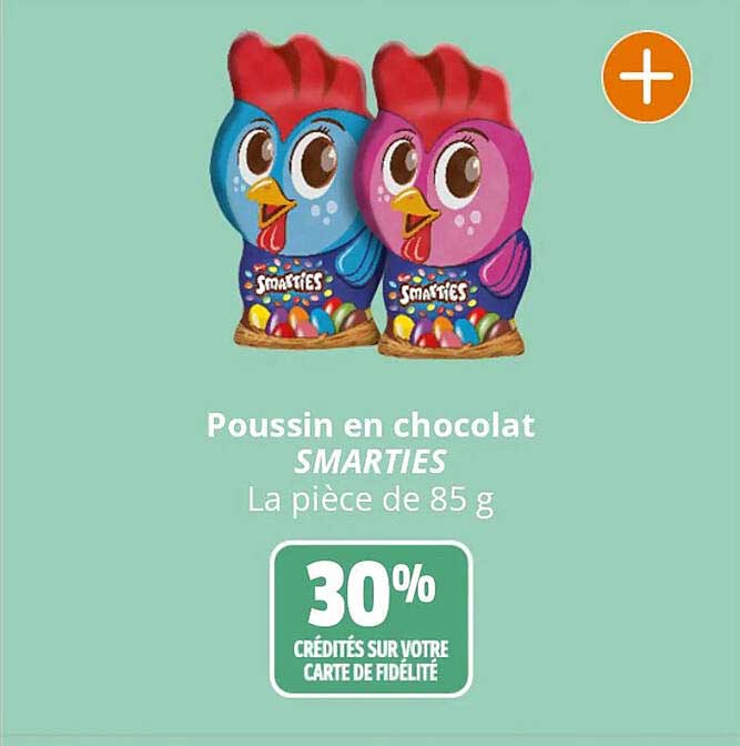 poussin en chocolat smarties