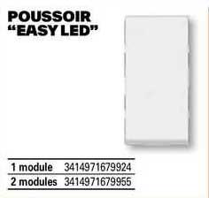poussoir "easy led"
