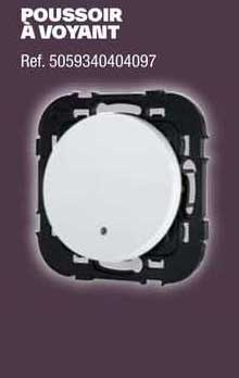 poussoir à voyant