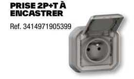 prise 2p+t à encastrer