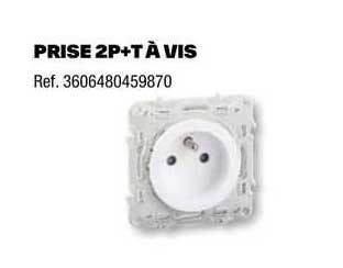 prise 2p+t à vis