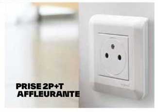 prise 2p+t affleurante
