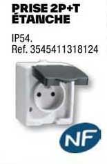 prise 2p+t étanche
