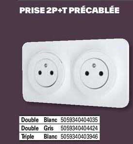 prise 2p+t précablée
