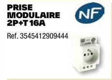 prise modulaire 2p+t 16a