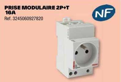 prise modulaire 2p+t 16a