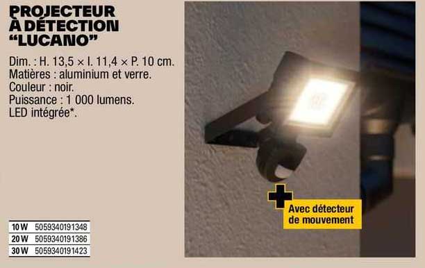 projecteur à détection "lucano"