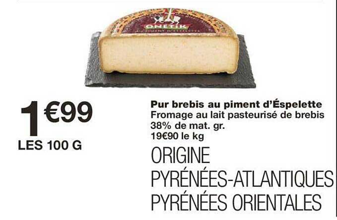 pur brebis au piment d'éspelette