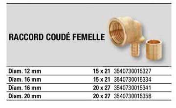 raccrod coudé femelle