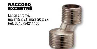 raccord excentré