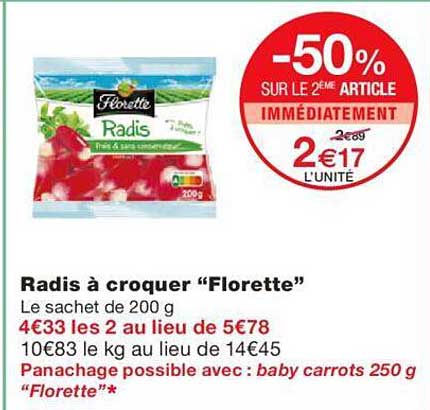 radis à croquer "florette"