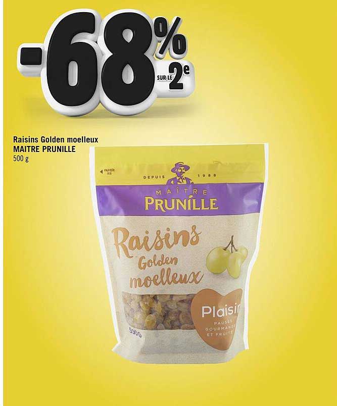 raisins golden moelleux maître prunille