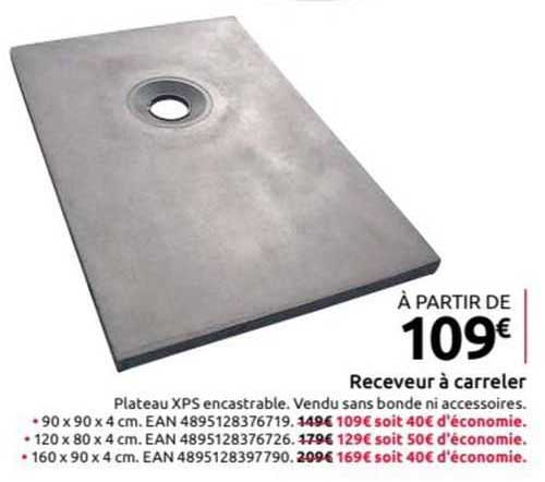 receveur à carreler