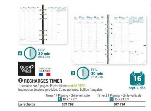 recharges timer quo vadis