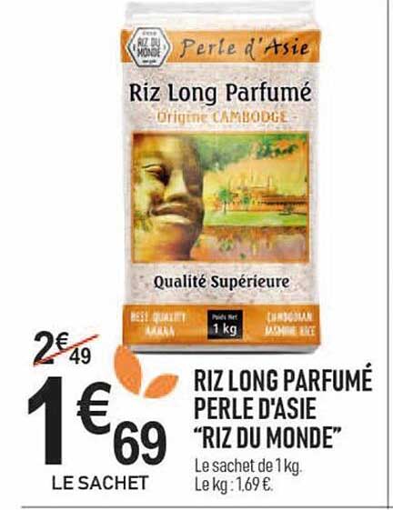 riz long parfumé perle d'asie "riz du monde"