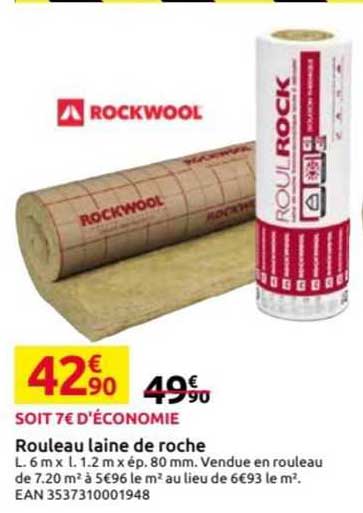 rouleau laine de roche